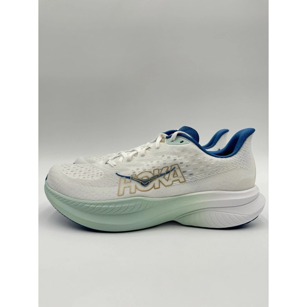 Hoka Mach 6 Running Frost Gold White 1147790-FTG MENS SIZE 13